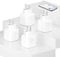 Jun-Saxifragelec 4er Pack Smart Home WiFi Steckdose, Smart Steckdoses mit Strommessung, 16A Wlan Alexa Steckdose kompatibel mit Google Home, Timer & APP Fernzugriff, Kein Hub notwendig, NUR 2.4 GHz