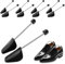Aicharynic Schuhspanner,5 Paar Schuhstrecker Schuhformer für Herren Schuhspanner aus Kunststoff Schuhspanner mit Spiralfeder Verstellbare, Herrengröße, Schwarz