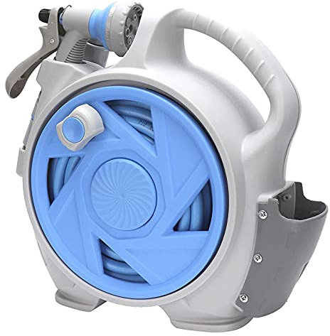 Bewässerungswerkzeuge, an der Wand montierter dekorativer Garten-Schlauchaufroller, tragbares Wasserrohrhalter-Set zum Gießen von Blumen, Autowaschen, Reinigen, Duschen, Haustieren (Größe: 2