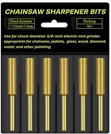 Zgehnao Tragbarer Kettensägen Schärfstein Harte Textur Diamant Schleifköpfe Elektrischer Sägeschärfstein 4 Mm/4 8 Mm/5 5 Mm