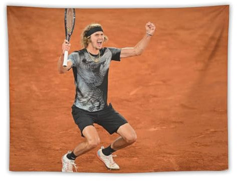 YOUMAN Alexander Zverev Tennis-Sportman-Poster, Wandteppich, Kunstgemälde, Bild, Schlafzimmerdekoration, Zuhause, 76,2 x 101,6 cm