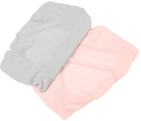 VICASKY 2stücke Wickelauflagenbezug für Elastisch und Wiederverwendbar Passt Meisten Wickeltische Waschbar und Atmungsaktiv Schlichtes Design für Komfort im Alltag