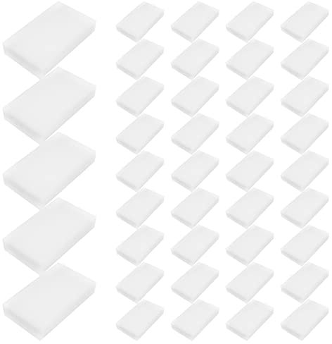 Fozriybefy ReinigungsschwäMme Radiergummi, Haushaltsschwamm Radiergummi Reiniger Schaumreinigung für KüChe, MöBel, Auto, Leder (50Er Pack)