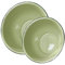 Alipis 2 Cuencos Esmaltados Para Bebé Retro Para Guardar Alimentos Modernos Para Microondas Vintage Para Despensa Hogar Color Verde Oscuro