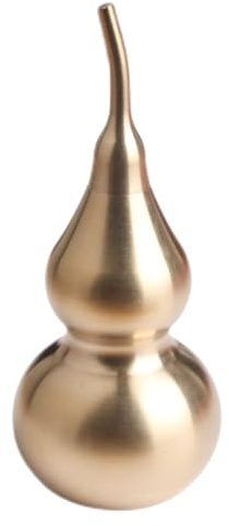 Garneck Kupfer-Kürbis-Verzierung Wu Lou Ornament Aus Messing Für Home Office Tischdeko Im Vintage Stil Für Deko Geschenk Kunsthandwerk Dekor Und Wohnaccessoires 3.46 X 1.45 X 1.45 in