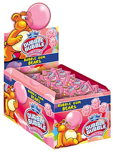 DUBBLE BUBBLE OSITOS, Estuche 150 chicles con forma de osito sabor fresa