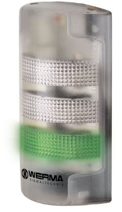 Werma Signaltechnik Kombi-Signalgeber LED 691.200.55 Weiß Dauerlicht, Blinklicht 24 V/DC 85 dB