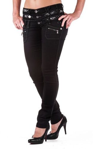 Cipo & Baxx Damen Jeans CBW-0313 Größe 28W / 32L