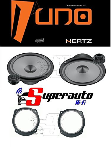Hertz LINEA UNO K165 K 165 KIT ALTOPARLANTI DUE VIE CASSE AUTO 165 mm + supporti casse FIAT Bravo dal 2007 Anteriore o Posteriore 165 cm