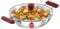 HAWKINS 2.5 Litre Deep Fry Pan, Triply Stainless Steel Kadai with Glass Lid, Flat Bottom Induction Kadhai, Silver (SSD25G)