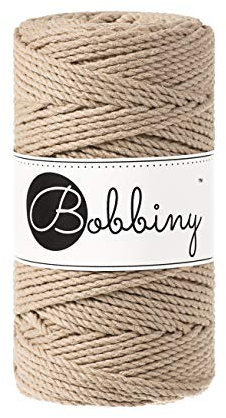 Bobbiny Junior 3 mm - Rope-Garn 100 m … (Sand)