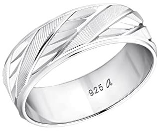 Amor Ring 925 Sterling Silber Unisex Damen Herren Ringe, Silber, Kommt in Schmuck Geschenk Box, 9027187