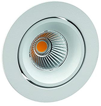 LED Einbaustrahler GAIL 1er Set, rund, 6W, 3000K, IP40, schwenkbar, dimmbar, Plug&play, weiß