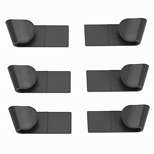CQADSC 6 Pcs Pot Lid Holders Sturdy Punch-Free Pot Organiser for Kitchen Utensils