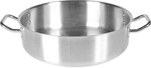 Pardini Casseruola Inox Albergo Bassa, 2 Manici, 50cm