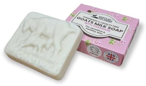 Goats of The Gorge Geranium Soap Bar - Gentle, Plant‑Based & Goat’s Milk Blend, Ideal for Sensitive Skin