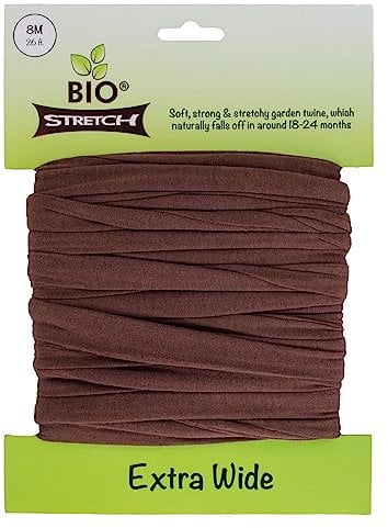 Biostretch Extra Wide Soft Tree Ties - Strong & Stretchy Support for Large Plants & Young Trees - Cut-to-Length Garden Tape for Home & Professional Gardening (8M / 26 ft)
