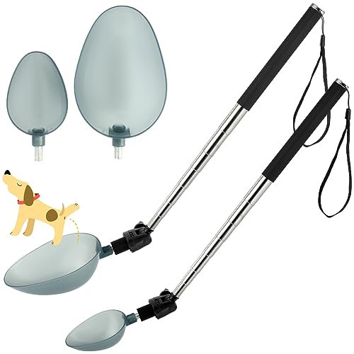 Silkfly 2 Set Hund Katze Urin Sammler Teleskop Hund Urin Catcher Hund Pee Catcher Ausziehbar auf 106.7 cm Urin Auffangbehälter zum Sammeln für Hunde Katze Urin Test