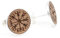 Ohrstecker Vegvisir aus 925er Silber und Walnussholz | Holz Ohrringe | handgefertigt in Deutschland