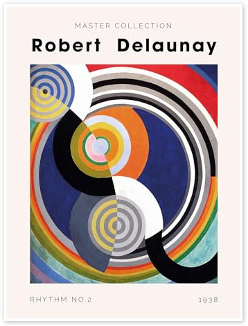 Rhythm No. 2, 1938 Poster von Robert Delaunay 30 x 40 cm Bunt Wandbilder Wanddeko