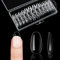 Conseils d'ongles courts, 120 pièces de conseils d'ongles en gel souple, extensions d'ongles en gel transparent, ongles en acrylique à coller sur les ongles pour femmes, 12 tailles