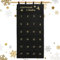 BOFUNX Adventskalender 2024 als Wandkalender zum Befüllen mit 24 Stoffbeutel Weihnachtskalender Countdown to Christmas Kinder Wandkalender aus Stoff 120 x 60 cm Schwarz