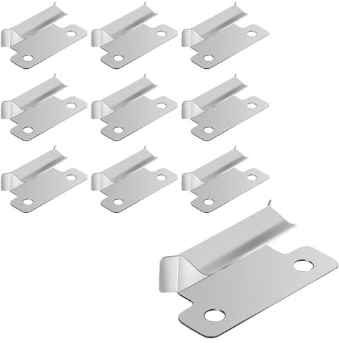 POFET 10 Stück 3D Drucker Bett Clips, Ender 3 Bett Clips, 3D Drucker Zubehör Clips, 10 Stück Ender 3 Bett Clips für 3D Drucker Beheiztes Bett Glas Bett Platt Form