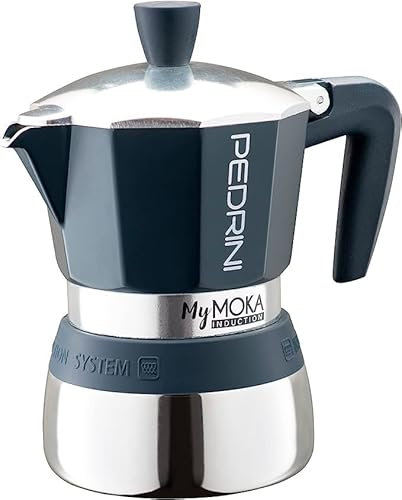Caffettiera My Moka Induction, 3 Tazze Blu Notte