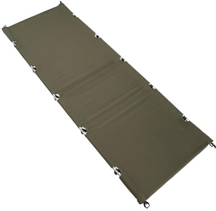 Feldbett Klappbar Leicht Campingbett Faltbar Ultraleichtes Klappbett aus Aluminium Faltbares Klappbett für Erwachsene Schlafen Belastbarkeit bis 150kg für Zelten Wandern Mittagspause (Armeegrün)