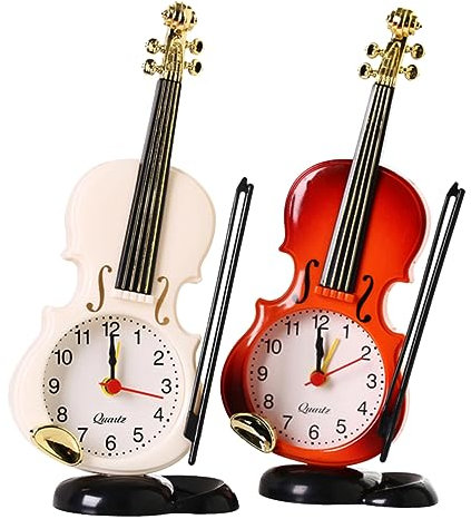 MAGICLULU Niedlicher Wecker Batteriebetrieben Tischwecker Für Jungen Und Mädchen Violinenwecker Für Schüler Zufällige Farbe