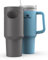 ENCASED Silicone Protector Boot Compatible with Stanley 40oz Quencher Tumbler with Handle, Full Body Sleeve Case (Gray)