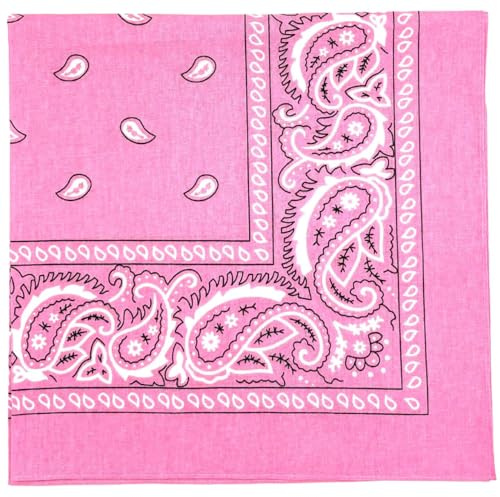 MDSTYLE Extra großes Bandana, 68,6 x 68,6 cm, 100 % Baumwolle, für Damen und Herren, Paisleymuster, Taschentuch, Stirnband, Schal, Jumbo-Bandanas