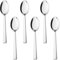 HaWare Cucchiaini da caffè, 6 pezzi, in acciaio inox, 13,5 cm, piccoli cucchiai per casa/ristorante/hotel, lucidati e lavabili in lavastoviglie, elegante manico quadrato