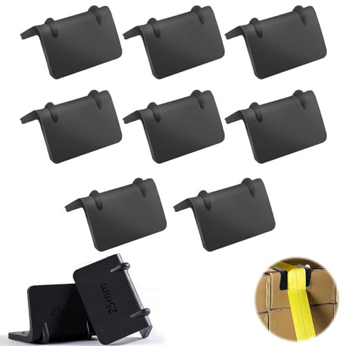 8x Kantenschutz mit Ratsche und Spanngurte 25mm breit LKW Kantenschutz