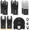 13pcs Multi Tool Blades Set, Universal Oscillating Saw Blades Set, Multi Tool Accessories, Compatible with Fein Multimaster, Ryobi, Milwaukee, Bosch, Dremel, Rockwell, Makita