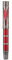 Hongdian D5X Fountain Pen Fine Nib Red Color, Qin Dynasty Retro Chinese Totem Engraving Smooth Writing Pen with Converter and Pen Box Set