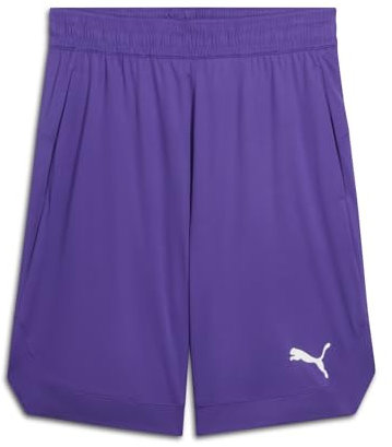 PUMA Rtg Shiny Fabric 10 Shorts (Available in Big & Tall) Pantaloncini, Squadra Viola Ss25, M Uomo