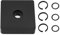 eMagTech 1 Set Impact Wrench Retaining Ring Kit 3/8 Impact Socket Retaining O-Ring Compatible with Milwaukee 0.32x0.05 Inch Black