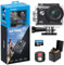 AKASO EK7000 4K30FPS Action Camera with 128GB microSDXC Memory Card - 20MP Ultra HD 170 Degree Wide Angle Waterproof Underwater Camera with Accessory Kit