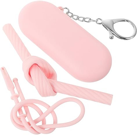 IMIKEYA Reise-strohhalme Wiederverwendbar 4er-pack Silikon-strohhalm-set Zum Mitnehmen Strohhalm-set Für Outdoor-aktivitäten