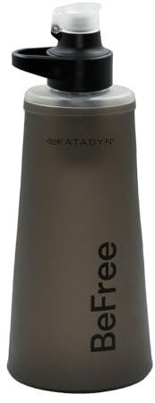 Katadyn BeFree AC 1,0L Noir - Filtre à eau Outdoor pour la survie et le backpacking, avec filtre à charbon actif et membrane EZ-Clean™ - Ultraléger, durable, robuste
