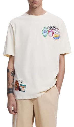 Desigual Men's 25wmtk11 T-Shirt