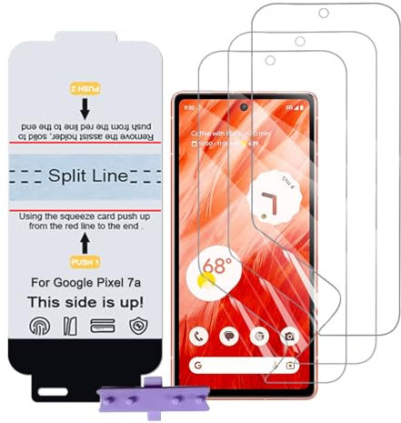 SLBESTLUC 3 Pièces Protection écran Téléphone pour Google Pixel 7, TPU Film Hydrogel Flexible Transparent HD, Protecteur écran Smartphone, Sans Bulles (Pas de Verre Trempé)