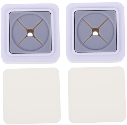 Toddmomy 2Pcs Self-Adhesive Towel Hooks for Kitchen and Bathroom No Drilling Wall Mount Clips for Hanging Tea Towels Wash Cloths and Microfiber Cloths Easy Install Plastic Storage