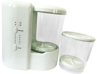 Fhtdhm 2 Mini Lavadoras, Limpiador de Brochas de Maquillaje, Doble Vaso, Lavadora-secadora, Solución 2 en 1, Material PP Ligero, Adecuado para El Baño O Dorm, Verde