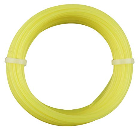 kwb Nylonfäden Profi, 2,4 mm x 15 m, gelb, Mähfaden, rasentrimmer, universell, rund, Faden