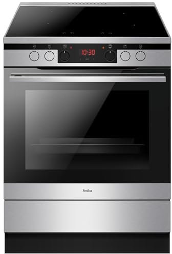 Amica SHI 11674 E Cuisinière électrique/A / 0,95 kWh / 66 l/Chauffage rapide RapidWarmUp/Acier inoxydable