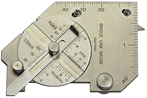 RIVERWELD Bridge Cam Gauge Test Ulnar High-Low Misalignment | Checks Depth of Undercut Pitting Fillet Weld Length Throat Size Angle of Preparation