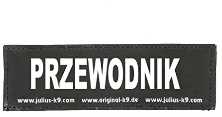 Julius-K9 Original Interchangeable Patch, Small, Black, Przewodnik