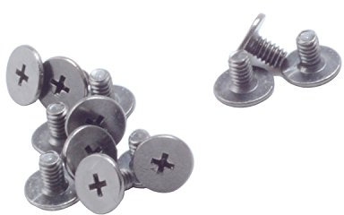 M2.5 à tête machine Vis, ordinateur portable Tête de vis, Dia. 5 mm, Nickel Noir, Lot de 50, Dell HP Asus IBM Toshiba M2.5 x 12mm